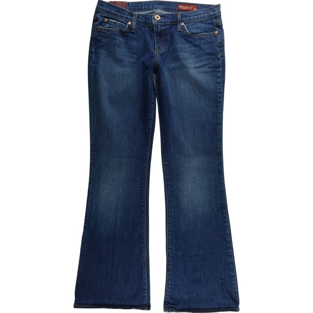 Blue 2 Flare Jeans 30 Stretch Bling Studded A078